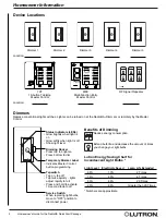 Preview for 2 page of Lutron Electronics RadioRA Homeowner'S Manual