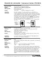 Preview for 44 page of Lutron Electronics RadioTouch RTA-RS232 Setup And Installation Manual