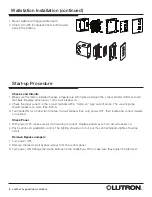 Preview for 8 page of Lutron Electronics seeTouch guestroom solutions Installation Manual