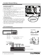 Предварительный просмотр 10 страницы Lutron Electronics seeTouch guestroom solutions Installation Manual