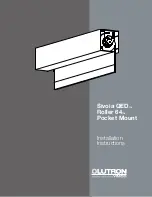 Lutron Electronics Sivoia QED Roller 64 Installation Instructions Manual предпросмотр