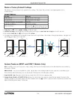 Preview for 14 page of Lutron Electronics Sunnata HRST-PRO-N Manual