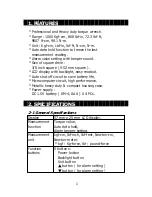 Предварительный просмотр 3 страницы Lutron Electronics TQ-8803 Operation Manual