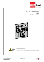 Предварительный просмотр 1 страницы Lutz-Jesco C 7520 Operating Instructions Manual