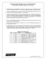 Luverne O-MEGA II Series Installation Instructions And Parts List preview