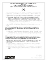 Preview for 3 page of Luverne Regal 7 477078 Installation Instructions Manual