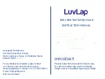 Предварительный просмотр 1 страницы LuvLap Baby Bed Rail Safety Guard Instruction Manual