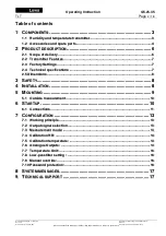 Предварительный просмотр 2 страницы Luwa 28896 Operating Instructions Manual