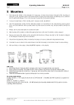 Предварительный просмотр 9 страницы Luwa 28896 Operating Instructions Manual