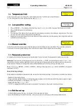 Preview for 16 page of Luwa 28896 Operating Instructions Manual