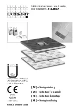 Preview for 1 page of Lux Elements TUB-PUMP Series Instructions For Assembly