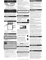 Lux Products DHP2120 Installation And Operating Instructions preview