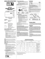 Lux Products LHP-750 Installation Instructions preview