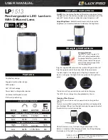 Preview for 1 page of Lux Products LP1513 User Manual