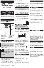 Preview for 1 page of Lux Products LuxPro PSD010Bc Installation And Operating Instructions