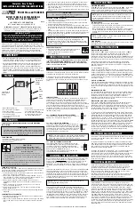 Lux Products LUXPRO PSD022B Installation And Operating Instructions preview