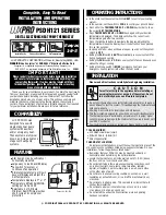 Lux Products LUXPRO PSDH121B-010 Installation And Operating Instructions preview