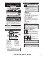 Lux Products LUXPRO PSP711CC series Installation And Operating Instructions preview