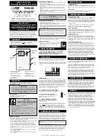 Lux Products PSD010B Installation And Operating Instructions preview