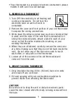 Preview for 5 page of Lux Products SMART TEMP PSP721U Installation And Operating Instructions Manual