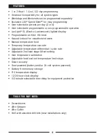 Preview for 4 page of Lux Products SMART TEMP TX500Ua Installation And Operating Instructions Manual