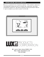 Preview for 30 page of Lux Products SMART TEMP TX500Ua Installation And Operating Instructions Manual