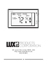 Preview for 34 page of Lux Products SMART TEMP TX9600TS Installation And Operating Instructions Manual