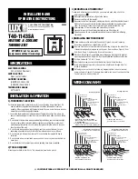 Lux Products T40-1143SA Installation & Operating Instructions preview