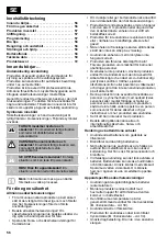 Предварительный просмотр 56 страницы Lux Tools 101907 Original Instructions Manual