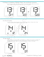 Предварительный просмотр 6 страницы LUX KONOz Installation Settings Manual