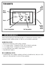 Preview for 2 page of LUX TX9600TS User Manual