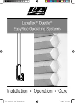 LuxaFlex EasyRise Duette Installation Operation Care preview