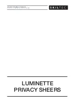 Preview for 1 page of LuxaFlex LUMINETTE Product Information Manual