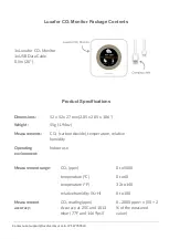 Предварительный просмотр 2 страницы Luxafor CO2 Monitor User Manual