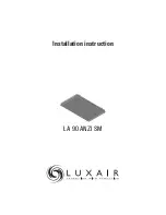 Luxair LA 90 ANZI SM Installation Instruction предпросмотр