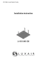 Предварительный просмотр 1 страницы Luxair LA 90 BARI CM Installation Instruction