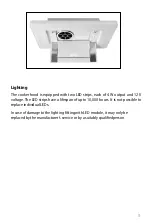 Предварительный просмотр 11 страницы Luxair LA-90-ORION-STRATOS User Manual