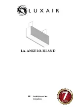 Luxair LA-ANGELO-ISLAND Installation And Use Instructions Manual предпросмотр