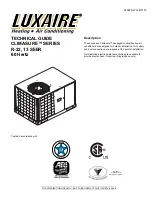 Luxaire Climasure PAC024 Technical Manual предпросмотр