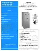 Luxaire P*DD & G8D-DN series Installation Instructions Manual preview