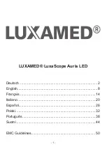 LUXAMED LuxaScope Auris LED Manual предпросмотр