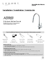 Luxart AERRO A137E-PBB Installation Instructions Manual предпросмотр