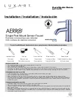 Luxart AERRO A211S-PUPBB Installation Manual предпросмотр