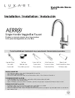 Preview for 1 page of Luxart AERRO A611E Installation Manual