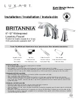 Luxart BRITANNIA BRL2418-PU Installation Instructions Manual preview