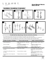 Предварительный просмотр 2 страницы Luxart BRITANNIA BRL2418-PU Installation Instructions Manual