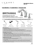 Luxart BRITANNIA BRL341 Installation Manual предпросмотр