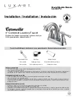 Предварительный просмотр 1 страницы Luxart Carmella C241E-PU Instructions Manual