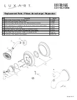 Предварительный просмотр 4 страницы Luxart Carmella C411TOLF-CP Installation Manual