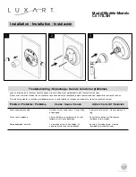 Предварительный просмотр 2 страницы Luxart Carmella C511TLSH Installation